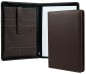 Preview: RV-Schreibmappe DIN A4 mit iPad Fach PREMIUM LEDER SOFT GRAIN dunkelbraun (genarbt)